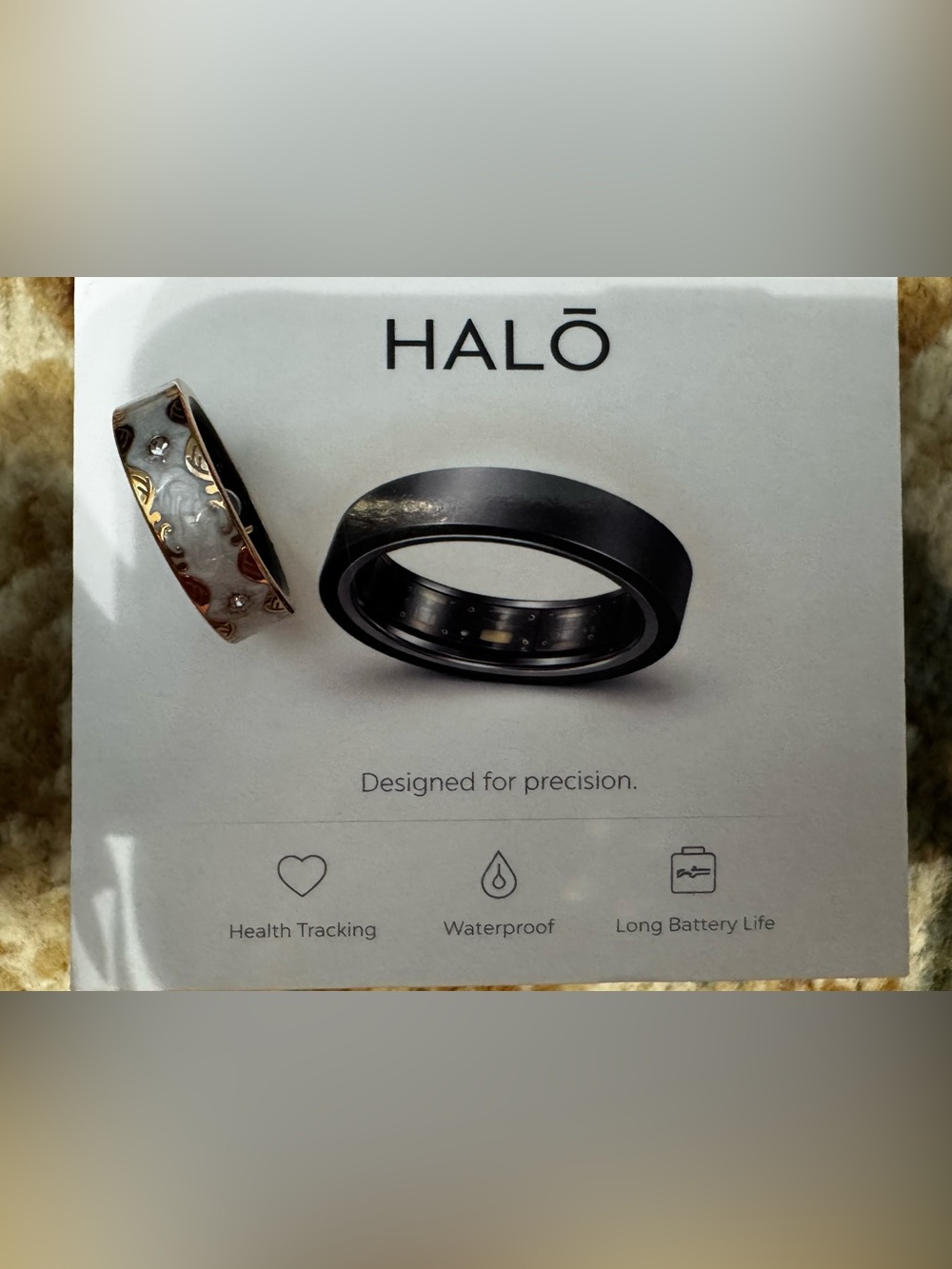 Halo Fitness Ring 3 Royal Collection - White (Limited) size 8